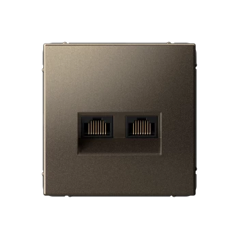 Розетка компьютерная 2-ая кат.6, RJ-45 (интернет), Мокко, серия Art Gallery, Systeme Electric
