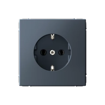 Розетка 1-ая электрическая, с заземлением (винтовой зажим), Грифель, серия Art Gallery, Systeme Electric